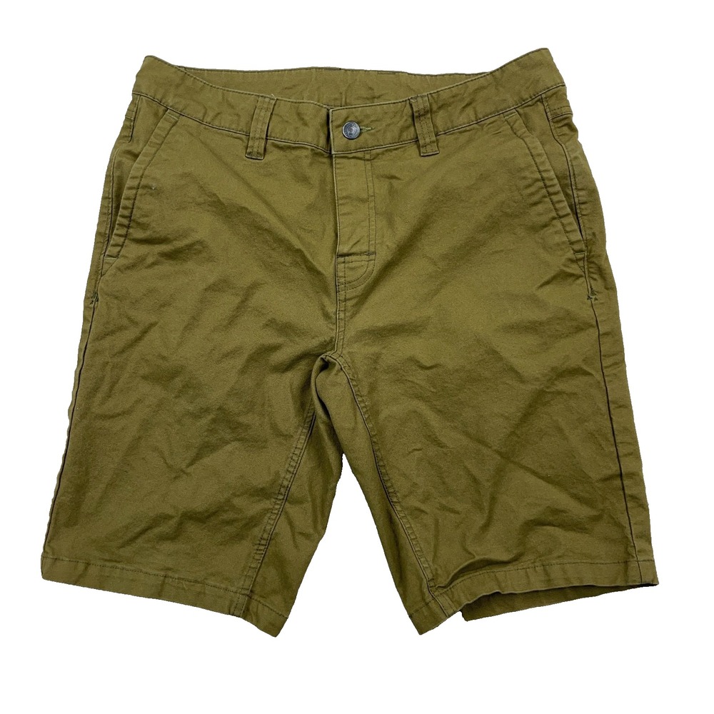 Stio Shorts Men 33 Olive Green Stretch Canvas Outdoors Hiking